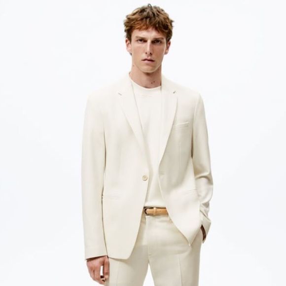Zara Other - ZARA WHITE SUIT JACKET